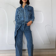 The Frame Denim coupe travaillée taille haute denim premium SYD STUDIO