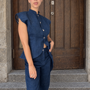 The Frame Spencer et The Frame Denim ensemble total look SYD DENIM Casablanca