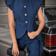 The Frame Spencer SYD STUDIO dos épaules structurées veste denim femme Maroc