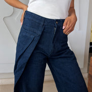 The Frame Denim SYD STUDIO dos coupe travaillée denim Maroc