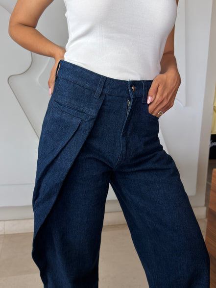 The Frame Denim SYD STUDIO dos coupe travaillée denim Maroc