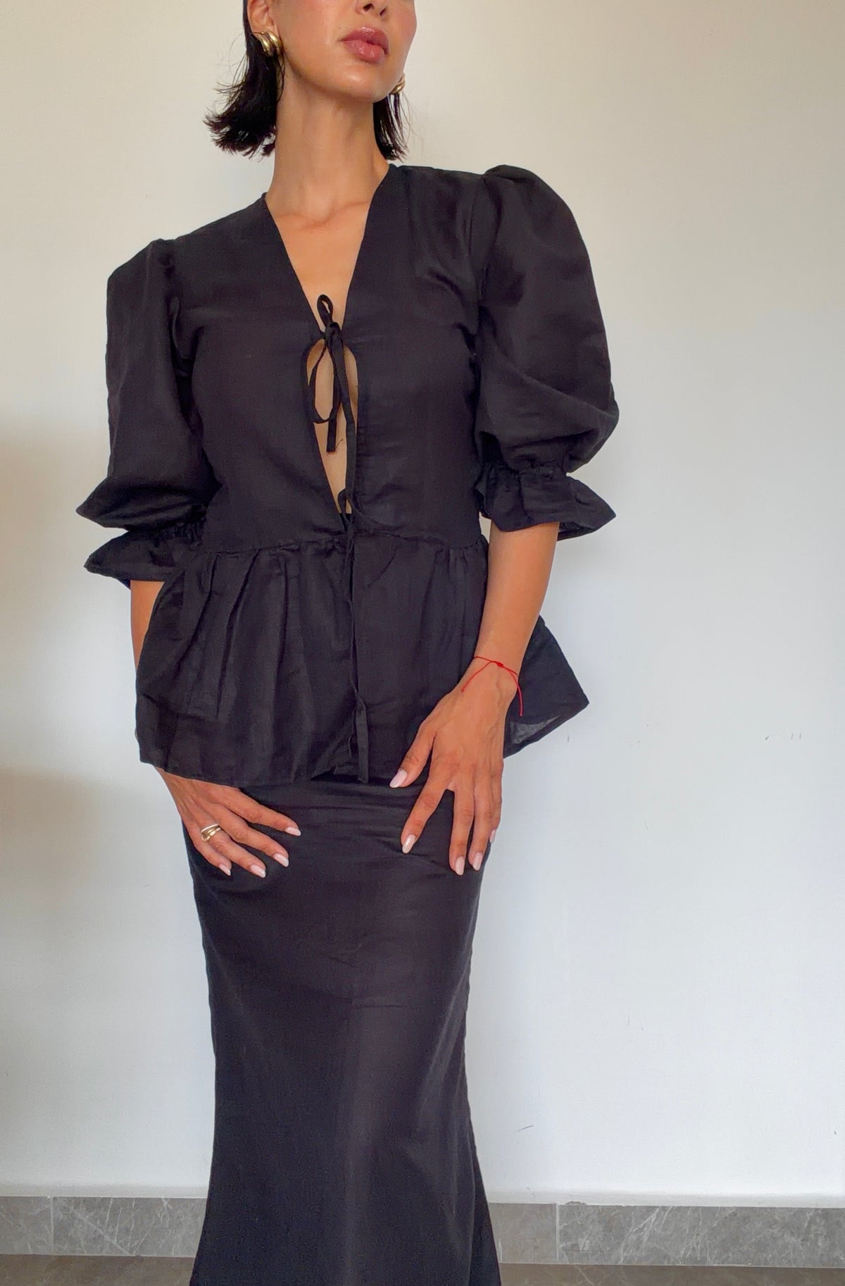 The Saint Set Summer Edition by SYD — chemisier et jupe en lin — atelier Casablanca Maroc