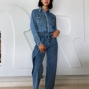 The Frame Denim SYD STUDIO coupe ballon snow wash Casablanca Maroc