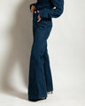 Flare denim jean évasé femme SYD STUDIO — fait main Casablanca Maroc