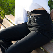 Waist band denim — vue de face — SYD DENIM atelier Casablanca