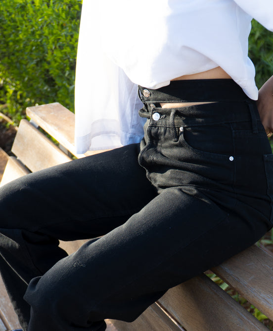 Waist band denim — vue de face — SYD DENIM atelier Casablanca