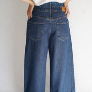 Jean wide leg denim femme — profil — SYD DENIM