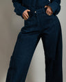 Barrel denim jean femme SYD STUDIO — fait main Casablanca Maroc